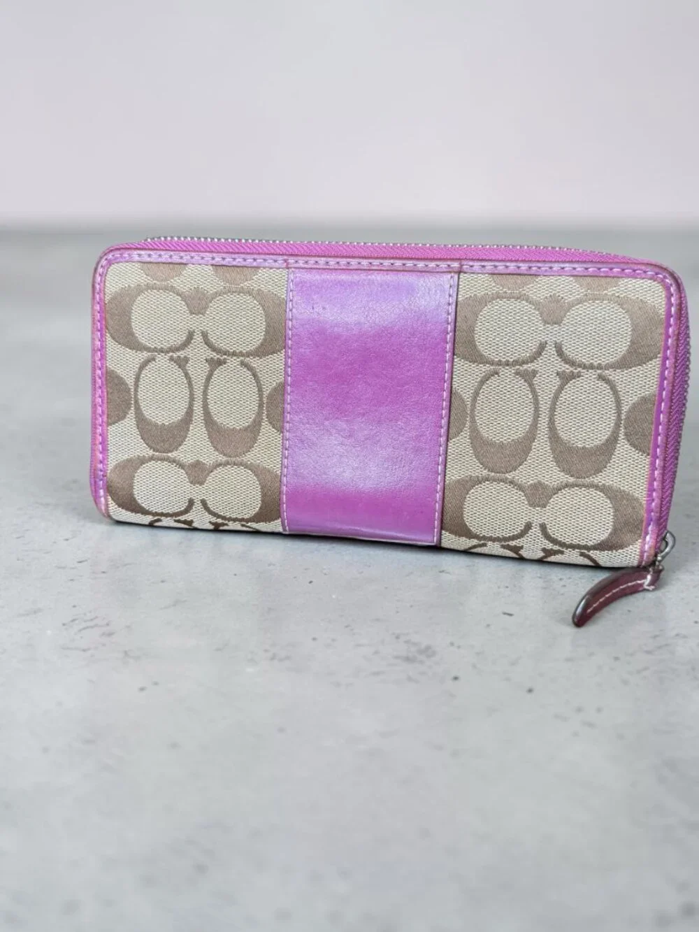 Coach Signature Accordion Wallet